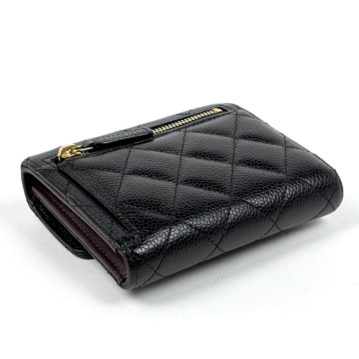 シャネル CHANEL ココマーク 三つ折り財布 CC マトラッセ 三つ折り財布
