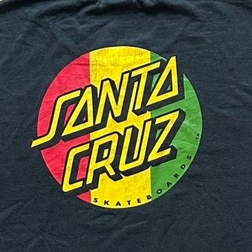 NHSタグ】メキシコ製 サンタクルーズ SANTA CRUZ Tシャツ ラスタカラー