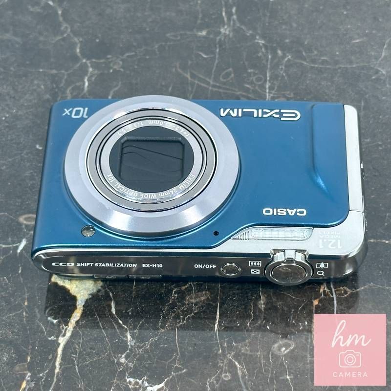 CASIO EXILIM Hi-ZOOM EX-H10 ブルー 1210万画素 光学10倍ズーム 広角