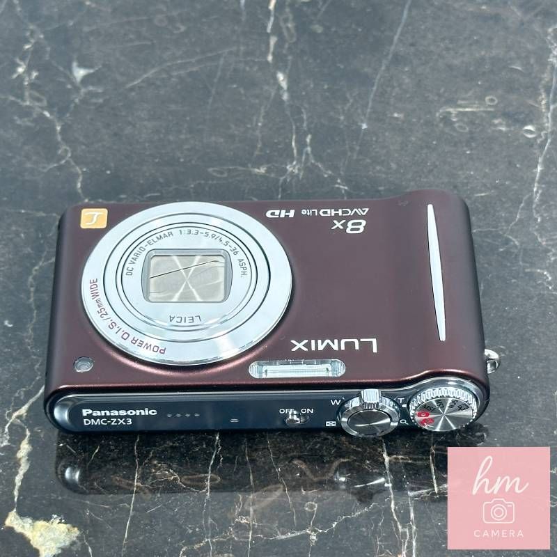美品】Panasonic LUMIX DMC-ZX3 ブラウン 1410万画素 光学8倍ズーム