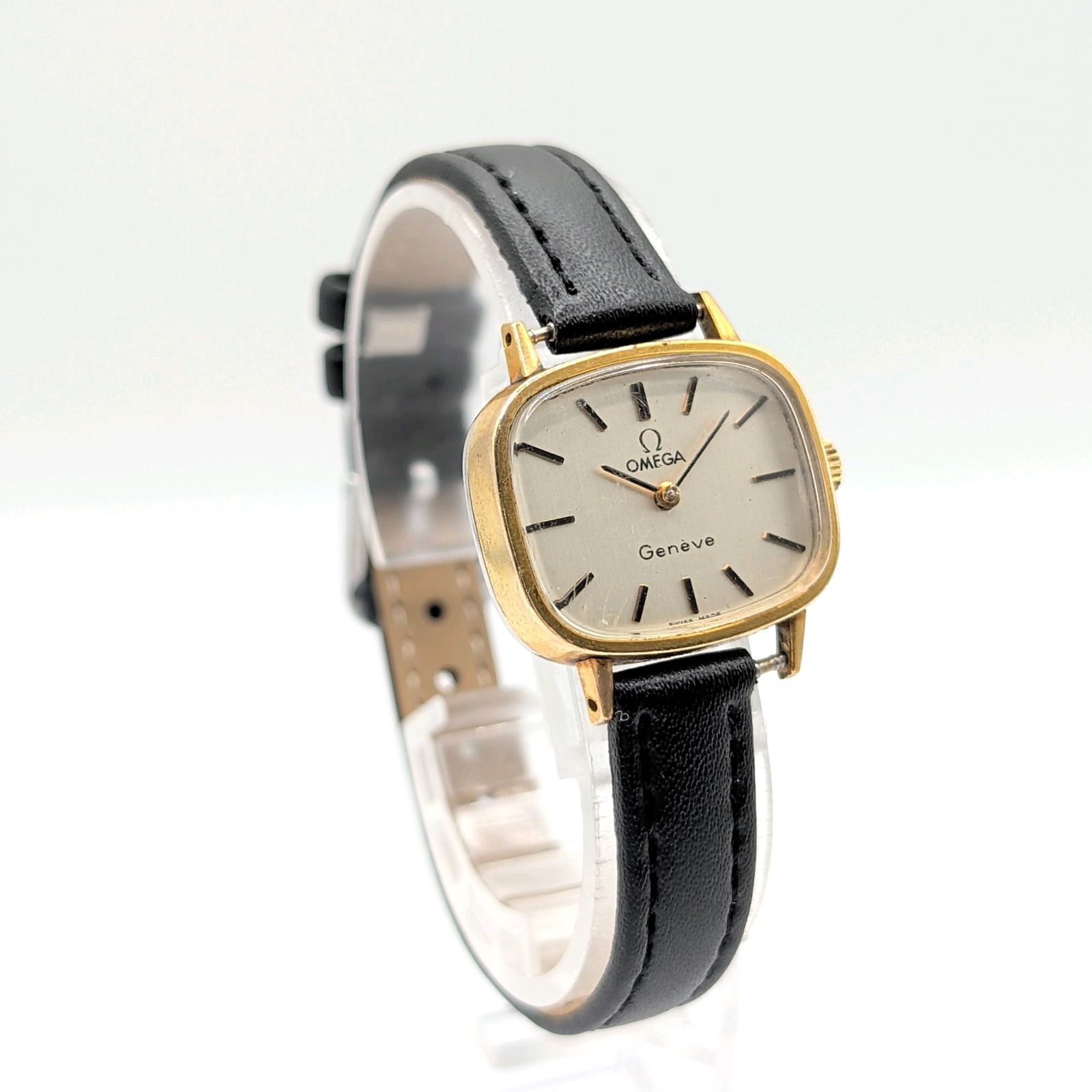 OMEGA Geneve Watch Hand-Winding Ladies Square Gold Y2K 00S オメガ