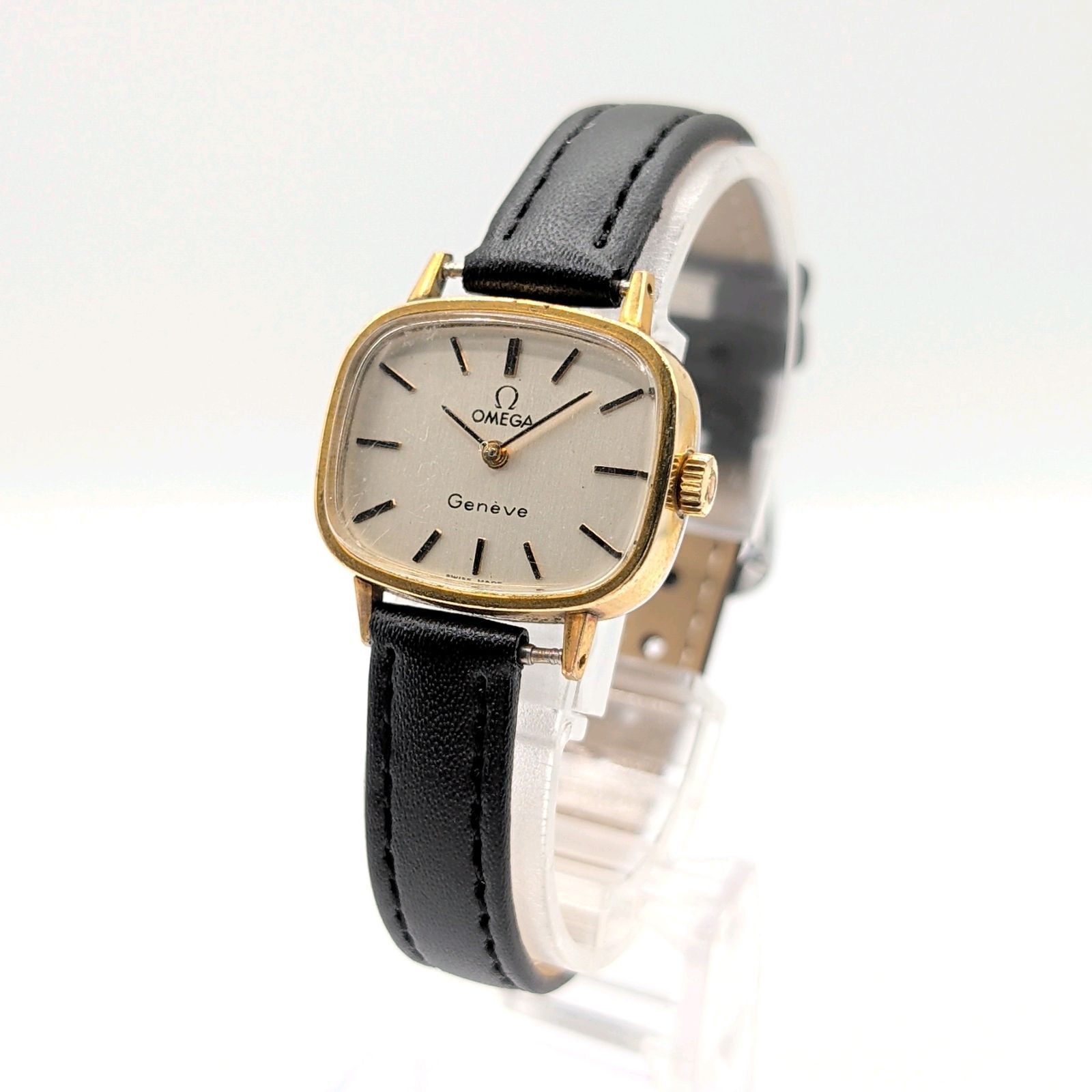 OMEGA Geneve Watch Hand-Winding Ladies Square Gold Y2K 00S オメガ