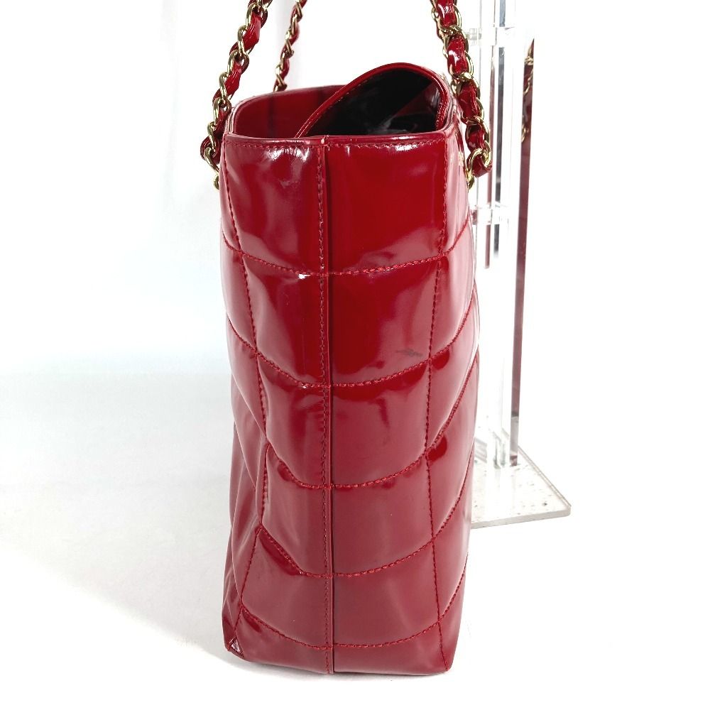 CHANEL シャネル ショルダーバッグ チョコバー ピアノバッグ レッド系 CHANEL シャネル ショルダーバッグ CC ココマーク ロゴ チョコバー