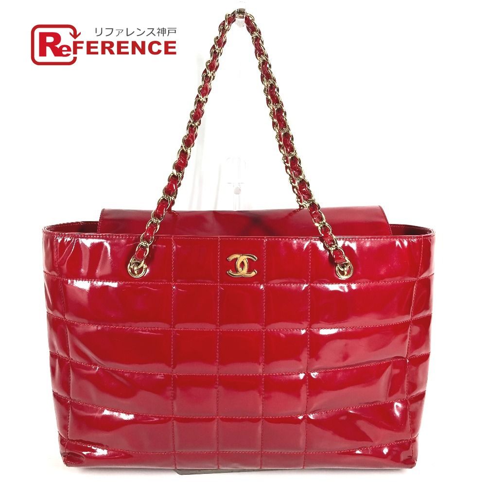 CHANEL シャネル ショルダーバッグ チョコバー ピアノバッグ レッド系 CHANEL シャネル ショルダーバッグ CC ココマーク ロゴ チョコバー