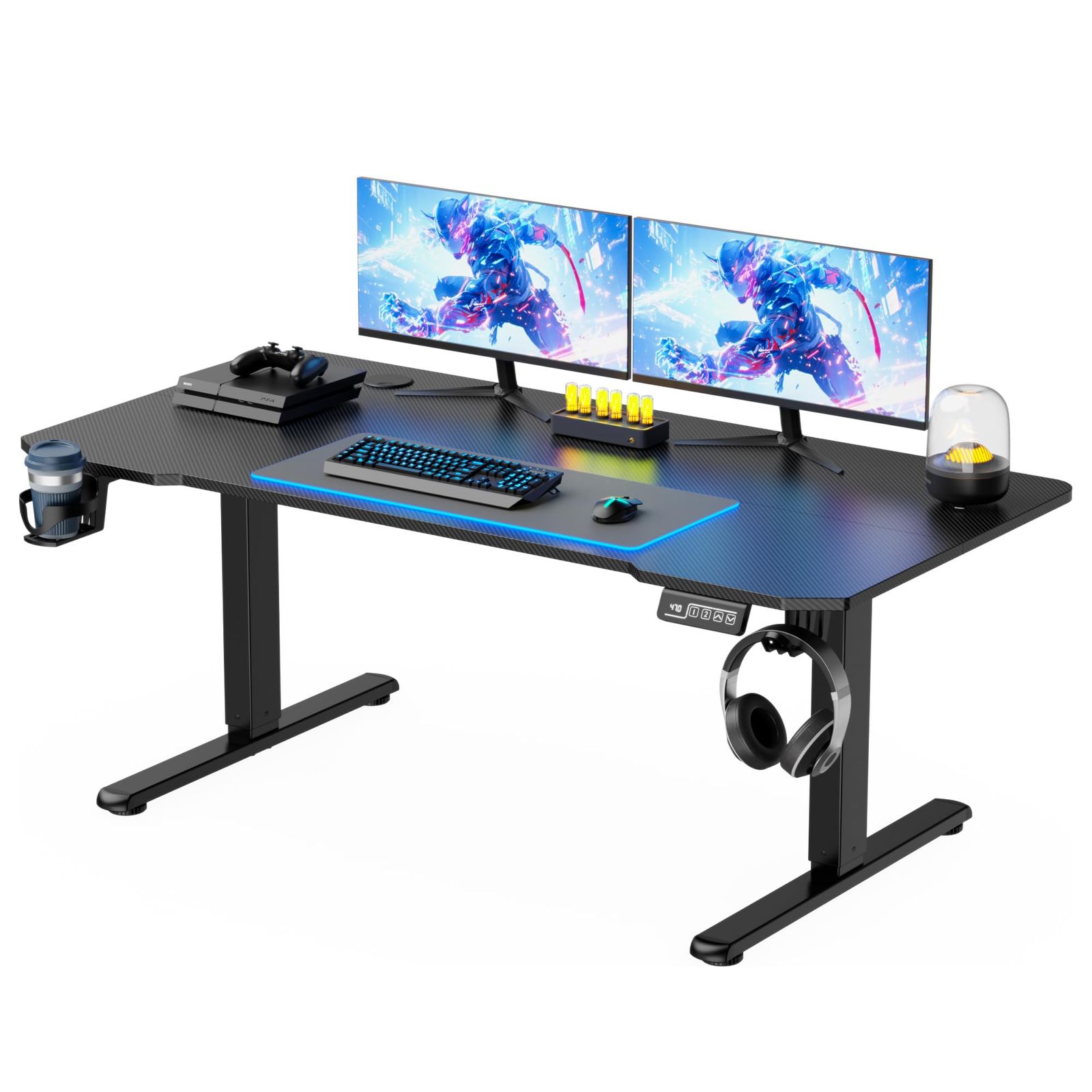 VICTONE 昇降デスク ゲーミングデスク 電動 昇降式デスク 幅120cm