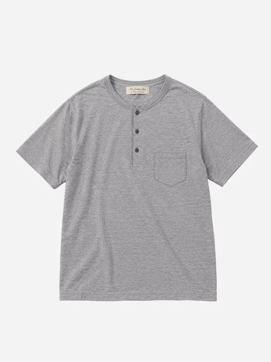 Remi Relief レミレリーフ 3ボタン ヘンリーネック Tシャツ