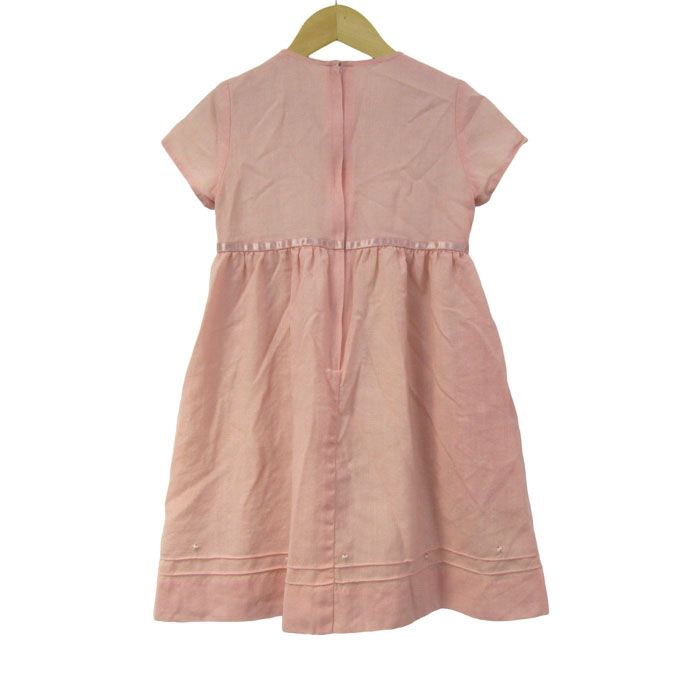未使用 familiar 120 半袖ワンピース ファミリア ワンピース トップス 半袖 ウール 日本製 キッズ 女の子用