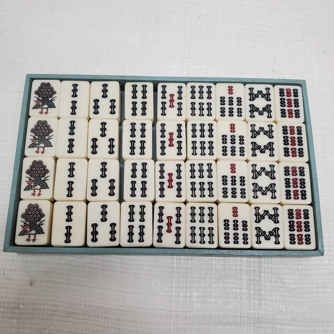 麻雀牌 手掘り風 ビンテージ 昭和レトロ マージャン 骨董 工芸品