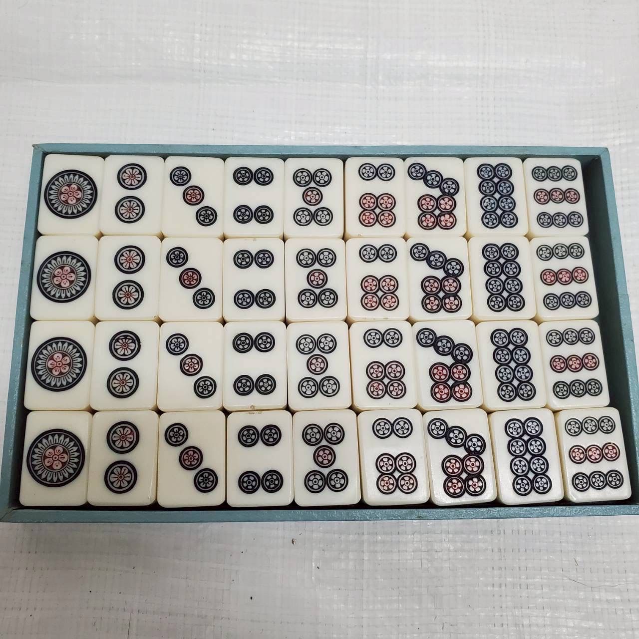麻雀牌 手掘り風 ビンテージ 昭和レトロ マージャン 骨董 工芸品