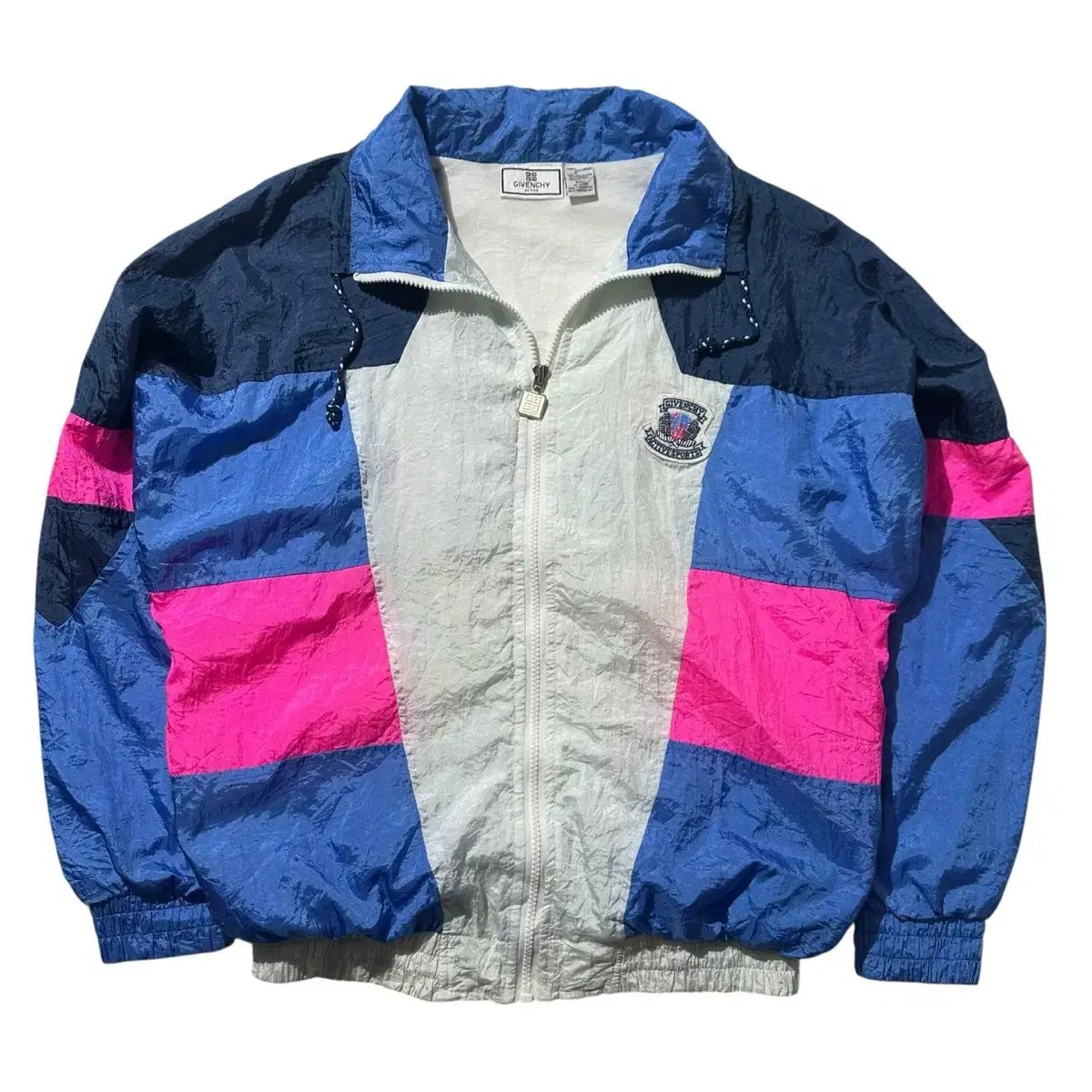 M-L Givenchy ジバンシィ 90s アクティブ スポーツ クレスト ロゴ ナイロン ジャケット