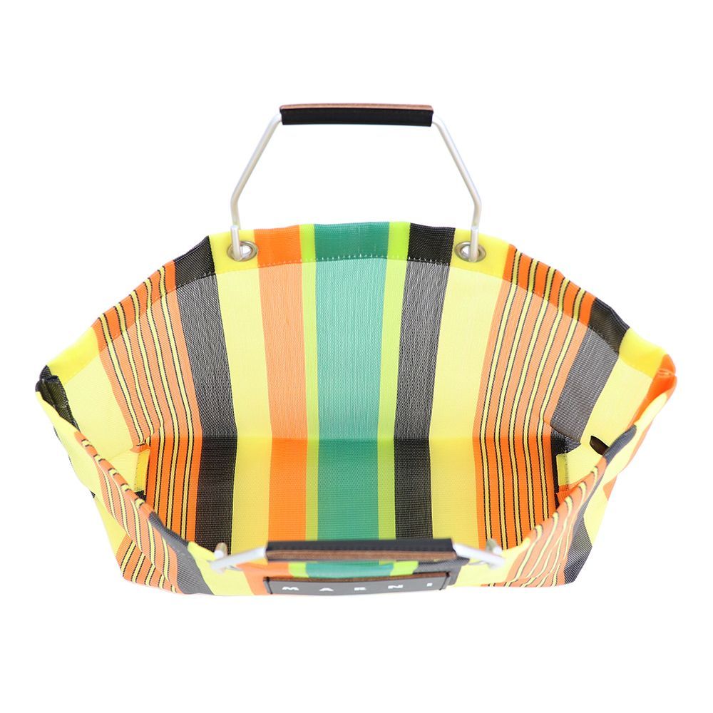 マルニ トートバッグ MARNI ストライプバッグミニ マルニフラワー