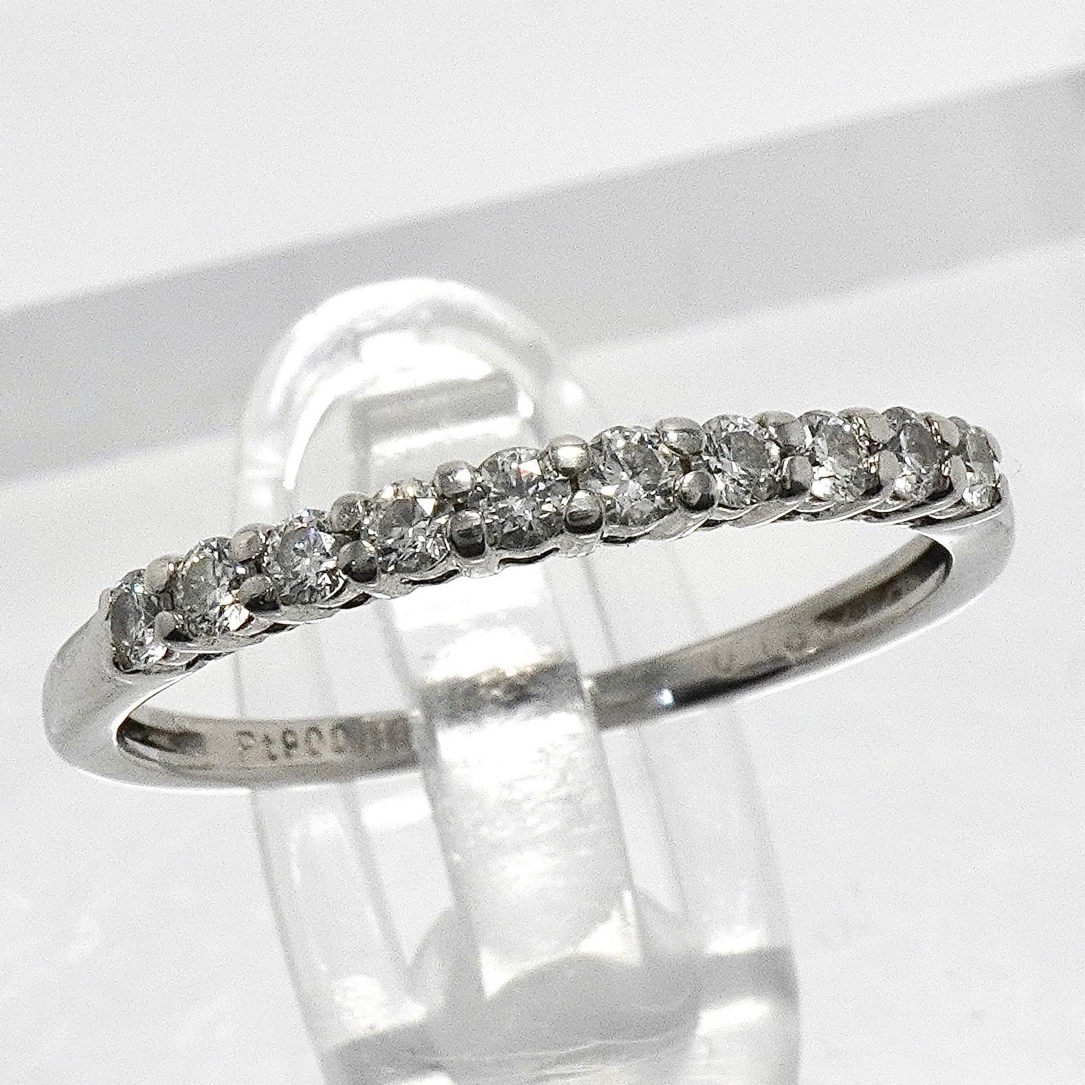 ダイヤモンド リング ダイヤ 指輪 Pt900 プラチナ 7号 0.18ct - メルカリ
