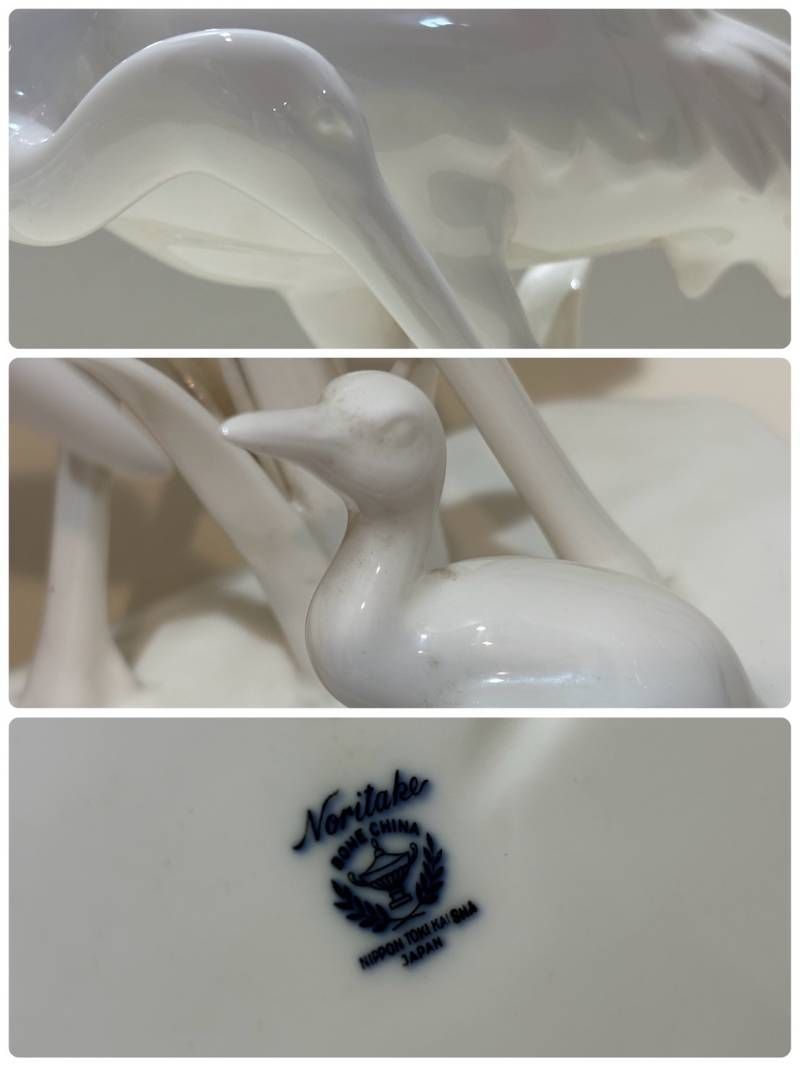 Noritake ボーンチャイナ ノリタケスタジオコレクション 文鳥 Noritake ノリタケ Bone Chine ボーンチャイナ フラミンゴ ひな鳥 陶器