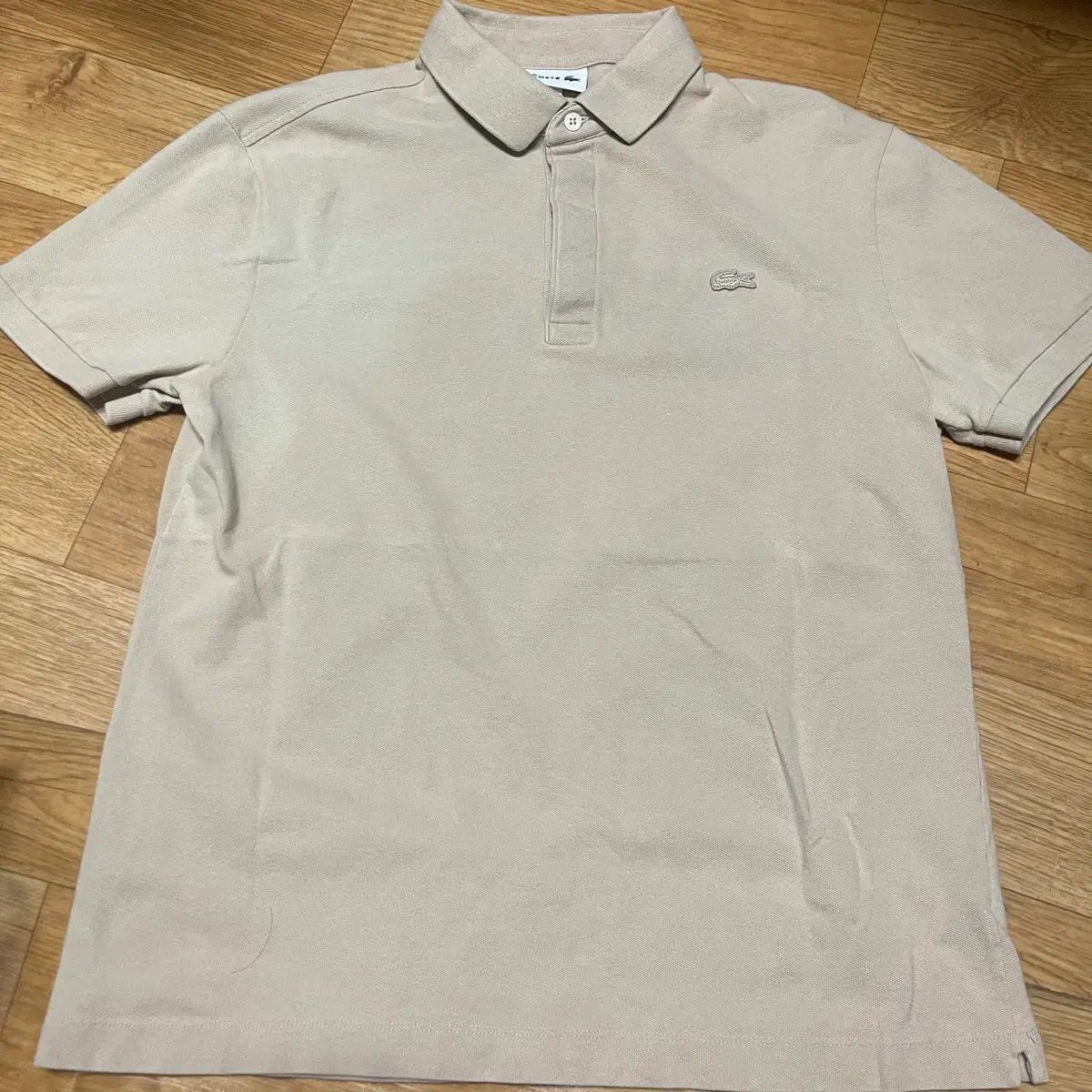 LACOSTE ラコステ パリポロシャツ カラーTシャツ ベージュ 100サイズ (Mサイズ)