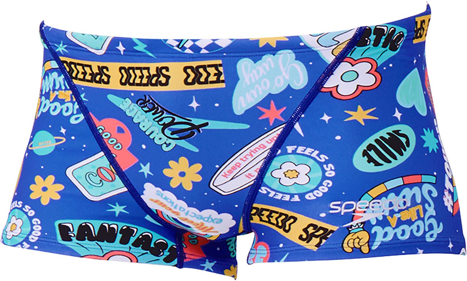 スピード Speedo スイミング COLORFUL ICONS TURNS BOX 競泳水着 メンズ 耐塩素性 トレーニング 4WAYストレッチ 股下6cm 耐久性  ST52654 BL ブルー