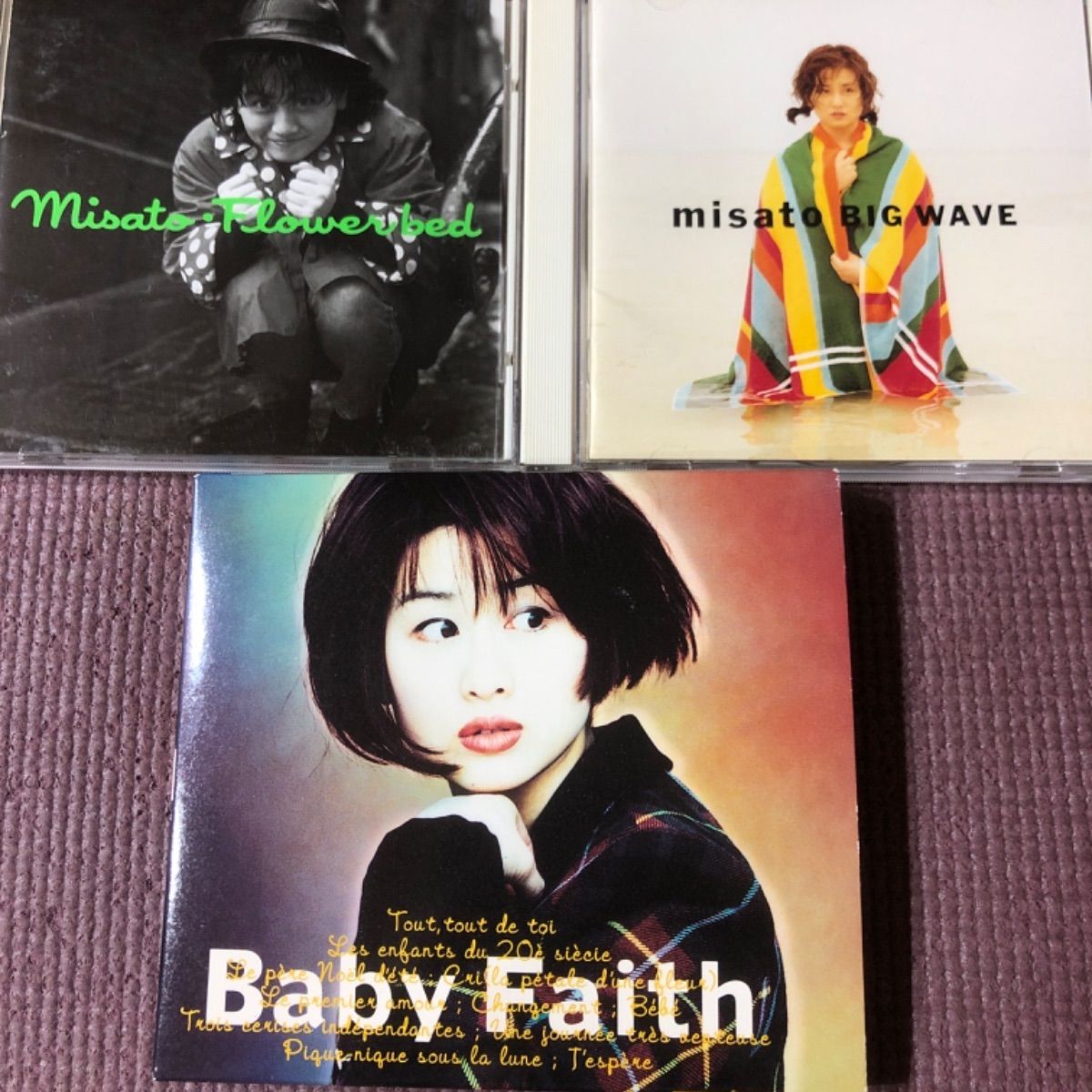 渡辺美里アルバム3点 🪙『Flower bed』🪙『BIG WAVE』🪙『Baby Faith