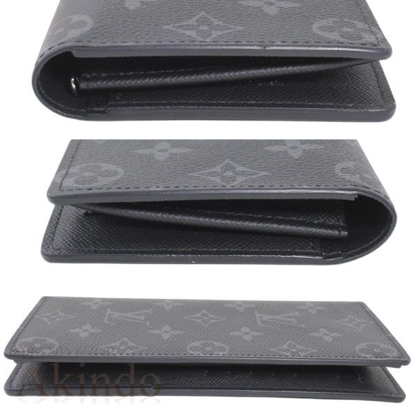 新品同様】ルイヴィトン 長財布 2つ折り メンズ モノグラム エクリプス