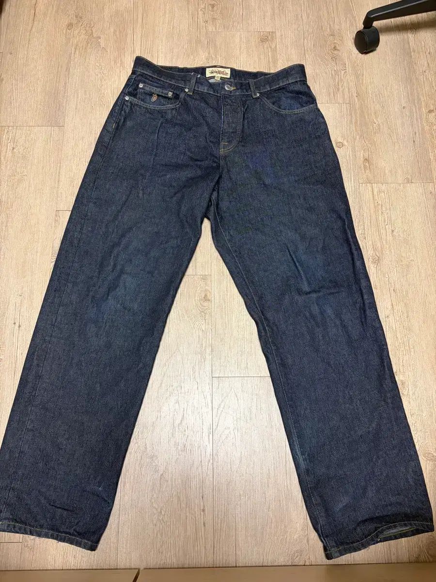 Jean Big Denim Indigo Stüssy - Rinsed BIG DENIM JEAN Ol