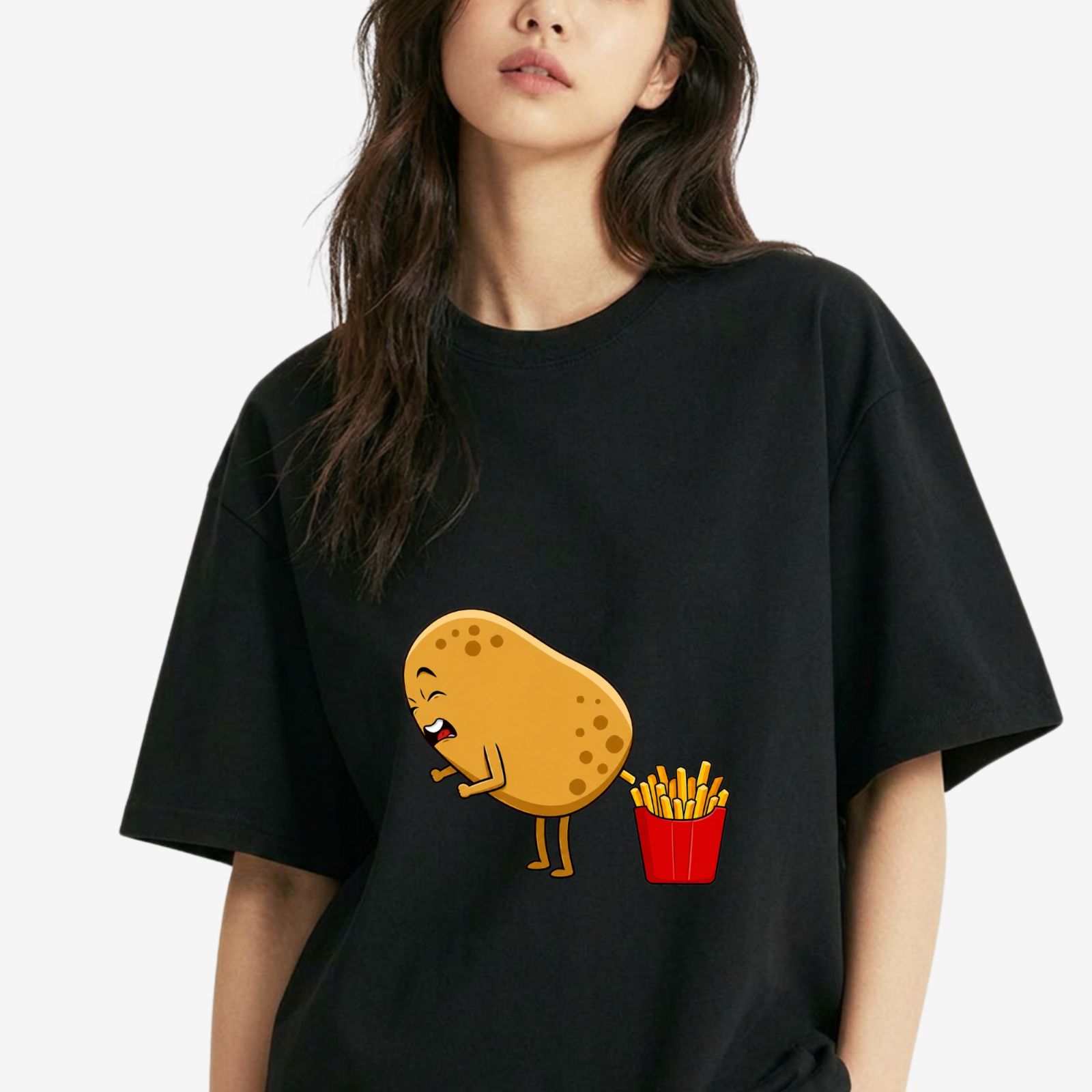 ポテトとポテトフライ Tシャツ おもしろ 半袖 メンズ レディース ユニ