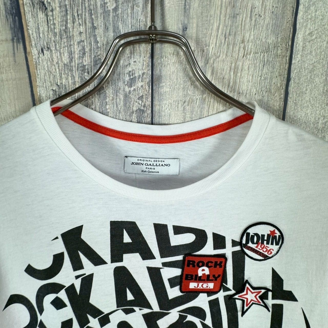 JOHN GALLIANO PARIS ジョンガリアーノ ワッペン 半袖 Tシャツ TEE