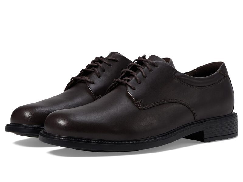 ロックポート メンズ シューズ オックスフォード Rockport Big Bucks Margin Chocolate Leath チョコレート
