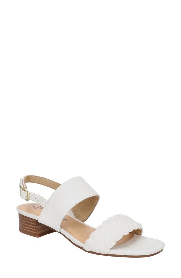ベラヴィータ レディース シューズ ヒール サンダル Bella Vita Ellison Slingback Sandal White Suede ホワイト