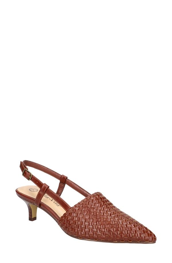 ベラヴィータ レディース シューズ ヒール Bella Vita Kaisley Kitten Heel Slingback Pump Dark Tan タン