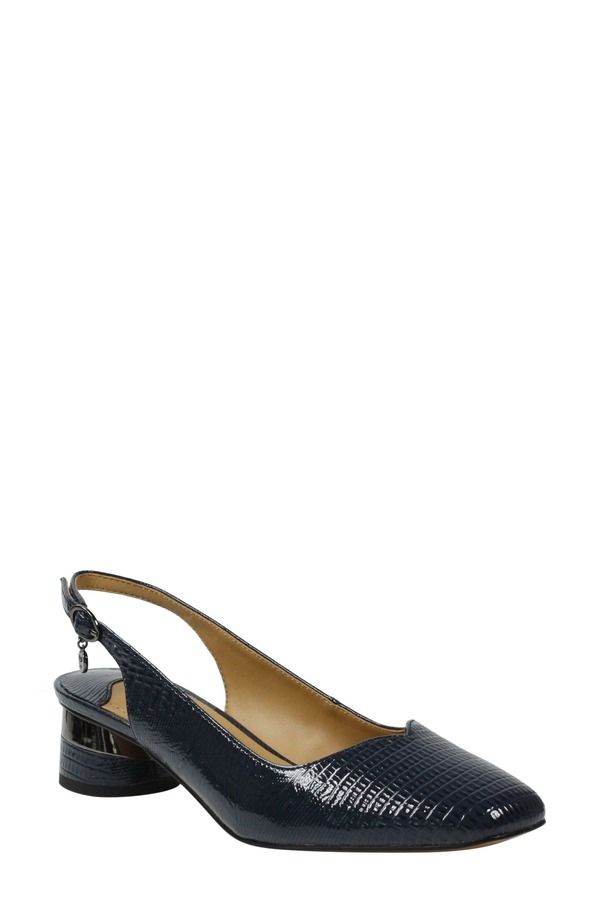 ジェイレニー レディース シューズ ヒール J Rene Taveta Slingback Pump Navy ネイビー