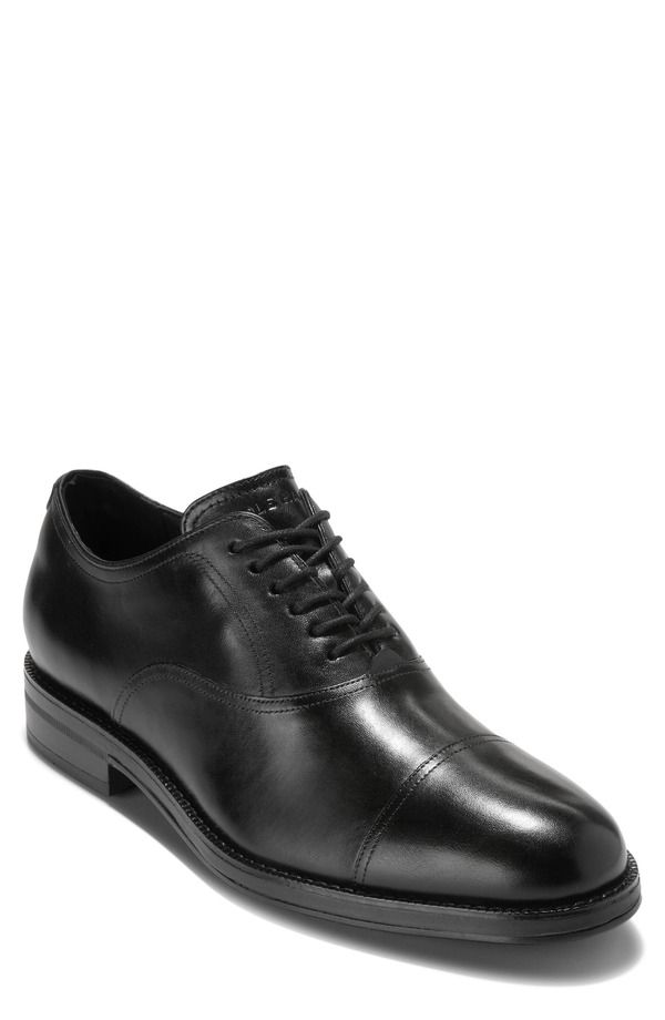 コールハーン メンズ シューズ オックスフォード キャップ Cole Haan Ledley Grand Cap Toe Oxford Black Black ブラック