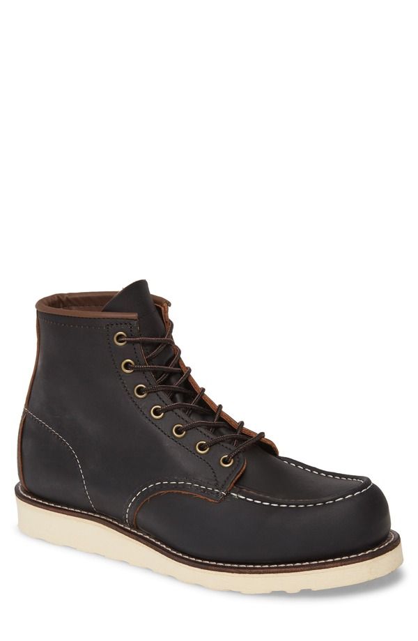 レッドウィング メンズ シューズ ブーツ・レインブーツ Red Wing 6 Inch Moc Toe Boot Black Prairie Leather ブラック 59,880円