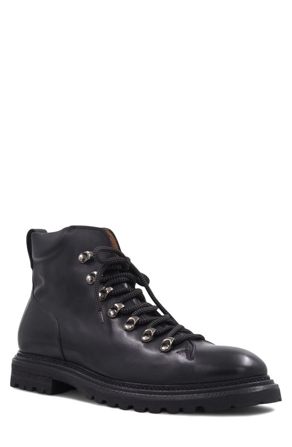 アクアタリア メンズ シューズ ブーツ・レインブーツ レース Aquatalia Denali Wateresistant LaceUp Boot Black Tumbled ブラック