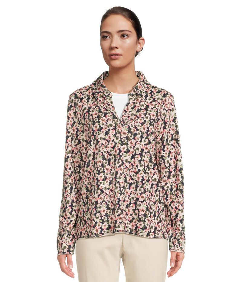 トッミーバハマ レディース トップス シャツ Tommy Bahama Marina Del Mar Tidal Bloom Popover Coastline