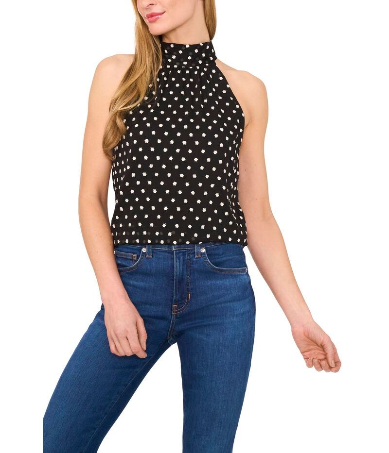 セセ レディース トップス シャツ ノースリーブ ホルター CeCe Sleeveless Halter Top With Back Bow Rich Black ブラック 7,489円