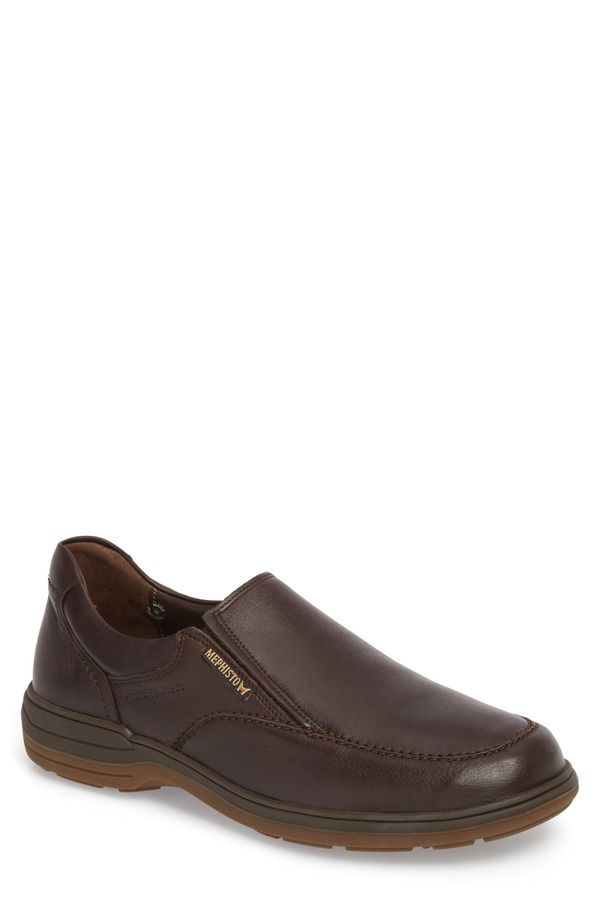 メフィスト メンズ シューズ Mephisto Davy HydroProtect Waterproof SlipOn Men Dark Brown ブラウン