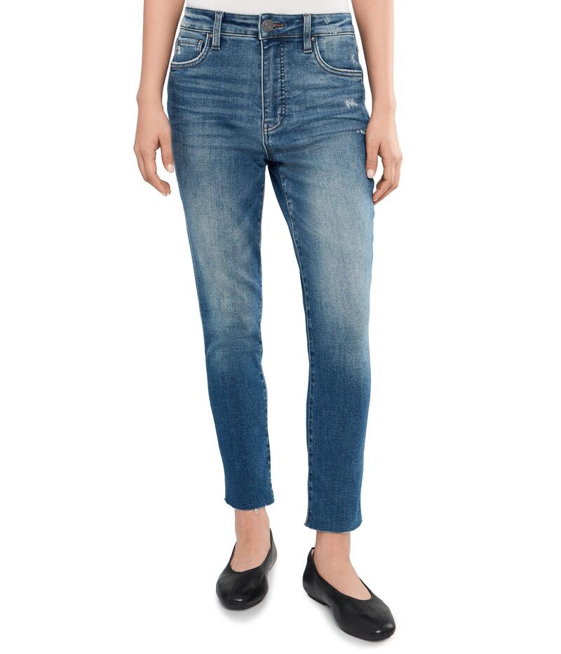 カットフロムザクロス レディース ボトムス デニムパンツ ストレート KUT from the Kloth Reese High Rise Fab Straight Leg In Relieve
