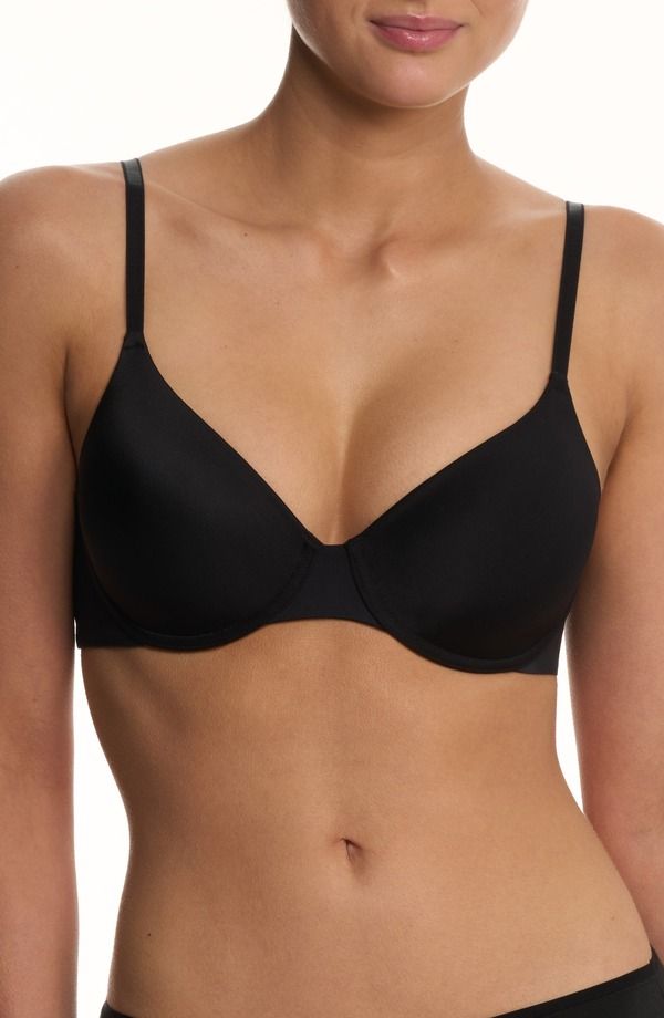ナトリ レディース トップス Tシャツ Natori EverFit Seamless Convertible TShirt Bra Black ブラック