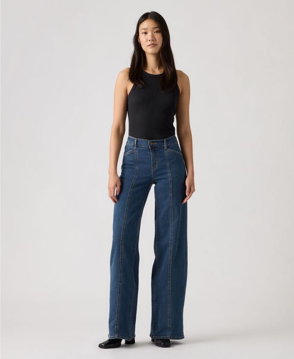 リーバイス レディース ボトムス デニムパンツ ジーンズ Levis Womens 318 Seamed WideLeg Jeans Is It Denim デニム