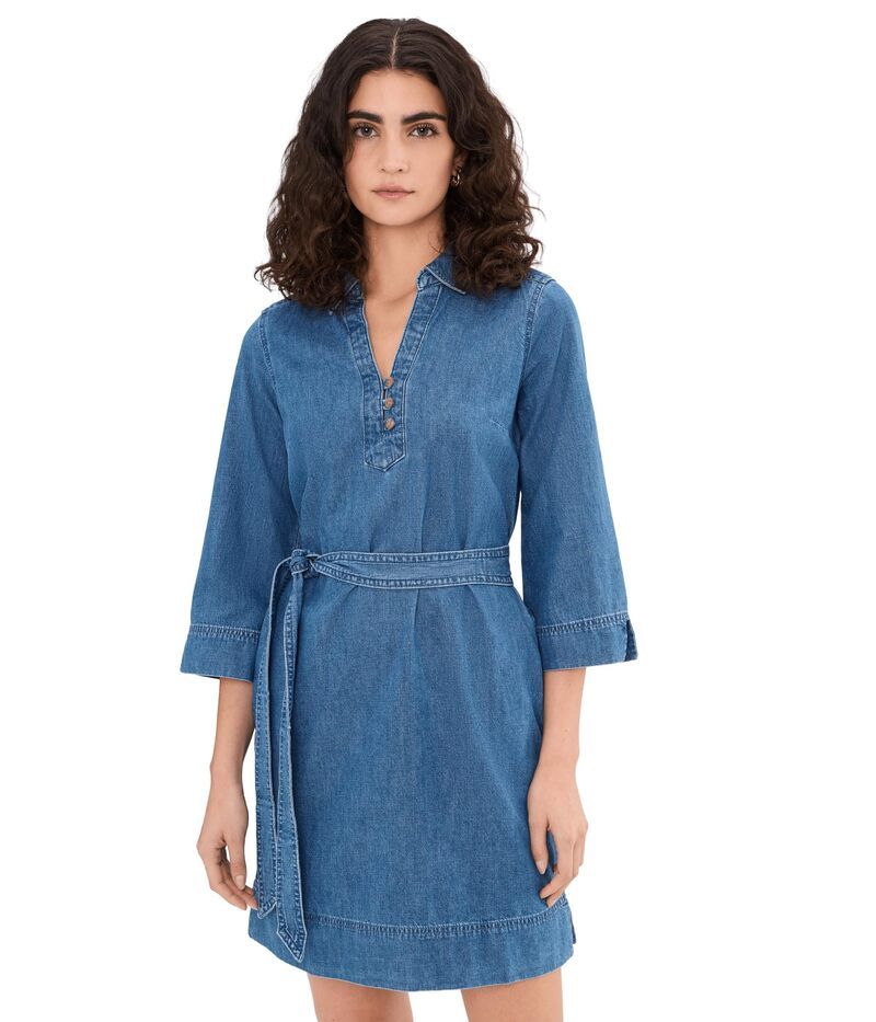 トッミーバハマ レディース トップス ワンピース デニム Tommy Bahama Denim 34 Sleeve Short Dress Indigoasis Wash インディゴ
