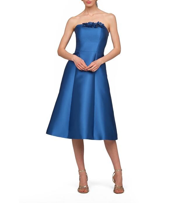 ケイ アンジャー レディース トップス ワンピース A ライン ミディ ストラップレス Kay Unger Livia Mikado Strapless A Line Midi Dresspring 60,940円