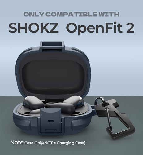 Dexnor Shokz OpenFit 2 ケース 落下防止ロック 耐衝撃 堅牢バンパー