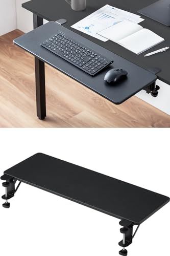 サンワダイレクト デスクエクステンダー 折りたたみ クランプ式 幅70