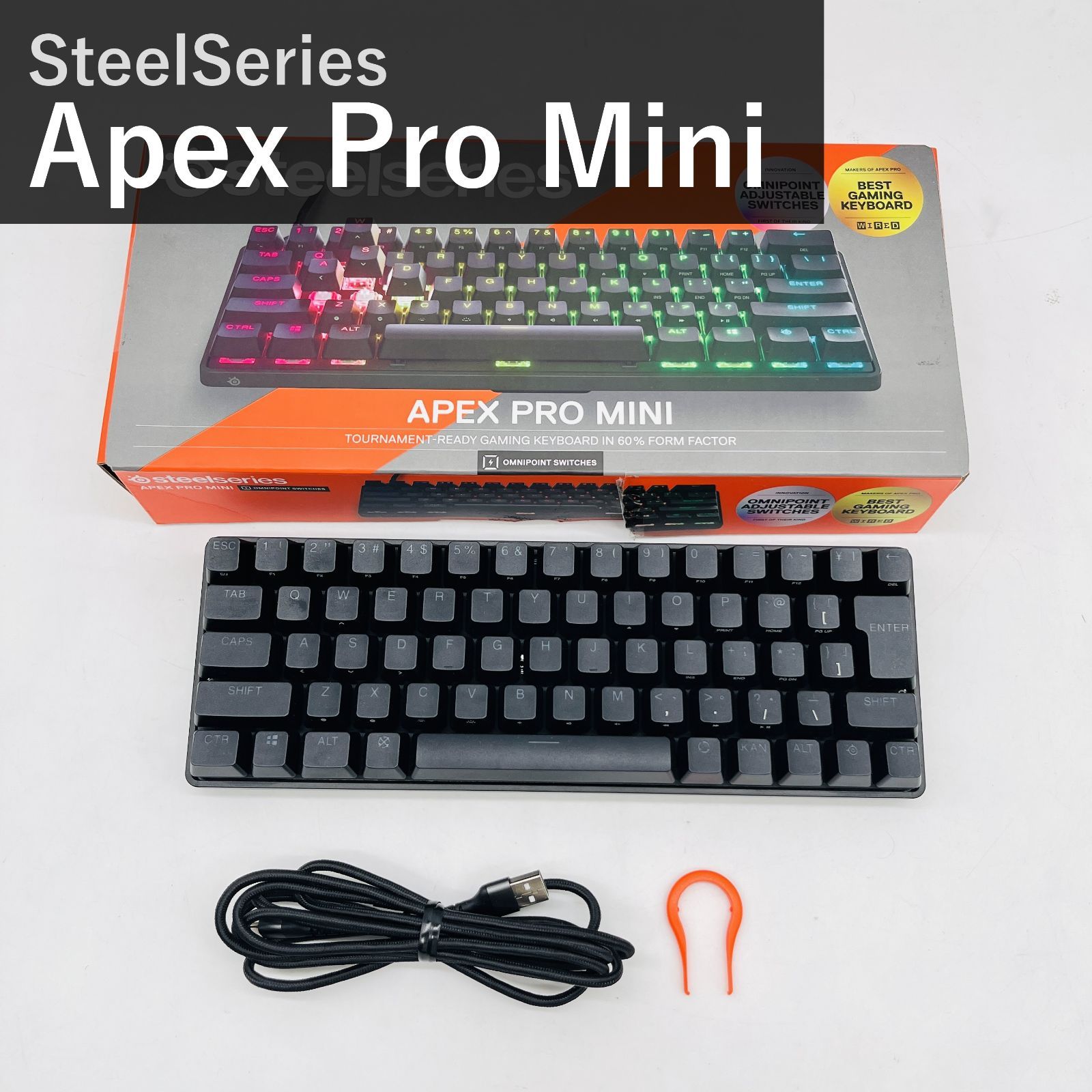 SteelSeries スチールシリーズ Apex Pro Mini JP 64825 ブラック 有線