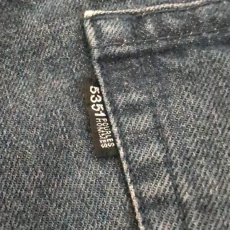 5351 POUR LES HOMMES パイソン ブーツカットデニム 蛇 5351 POUR LES