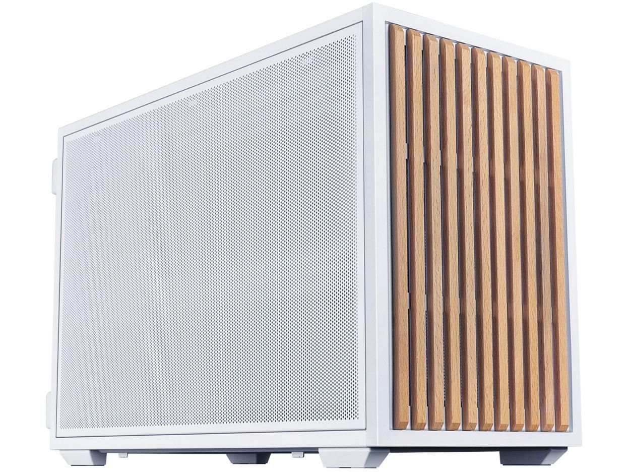 【新品・2営業日で発送】LIAN LI コンパクトPCケース B4-mATX Wood White MicroATX／Mini-ITX規格マザーボード対応 120mmファン2基標準搭載 B4W-WD