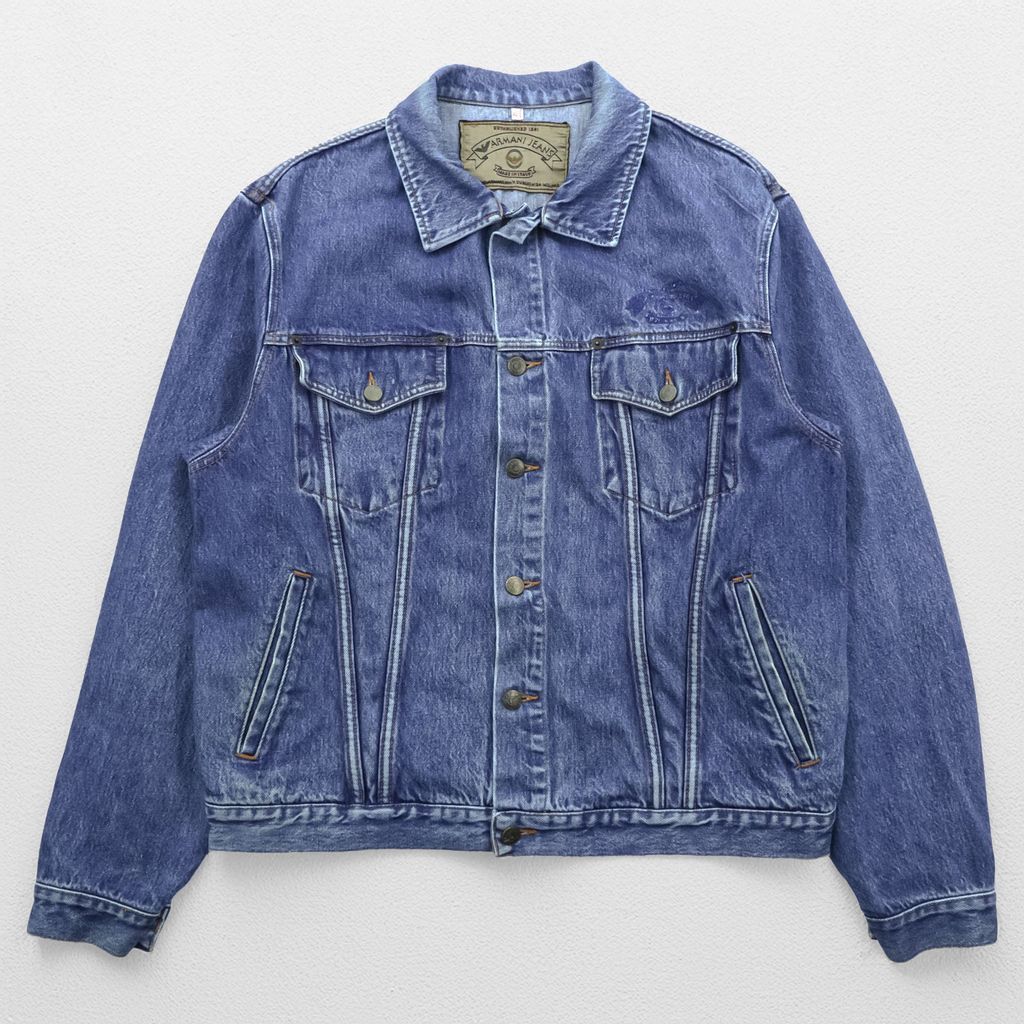 ARMANI JEANS 90年代 イタリア製 デニムジャケット Gジャン XL ARMANI JEANS 90年代 イタリア製 デニムジャケット Gジャン XL