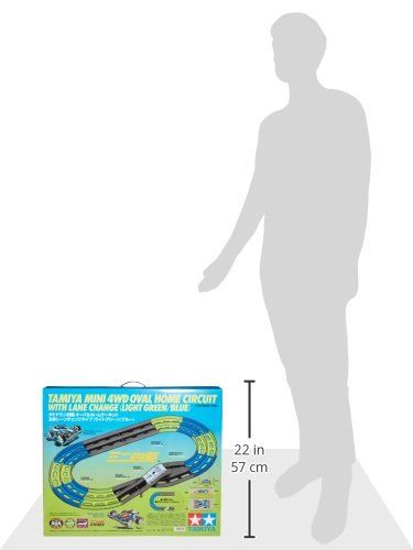 タミヤ ﾐﾆ4駆ｵｰﾊﾞﾙﾎｰﾑｻｰｷｯﾄ《立体ﾚｰﾝﾁｪﾝｼﾞ》黄緑青 69569 ミニ四駆 