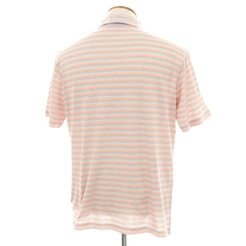 中古】ゼニアスポーツ Zegna SPORT ストレッチ コットン ボーダー 半袖