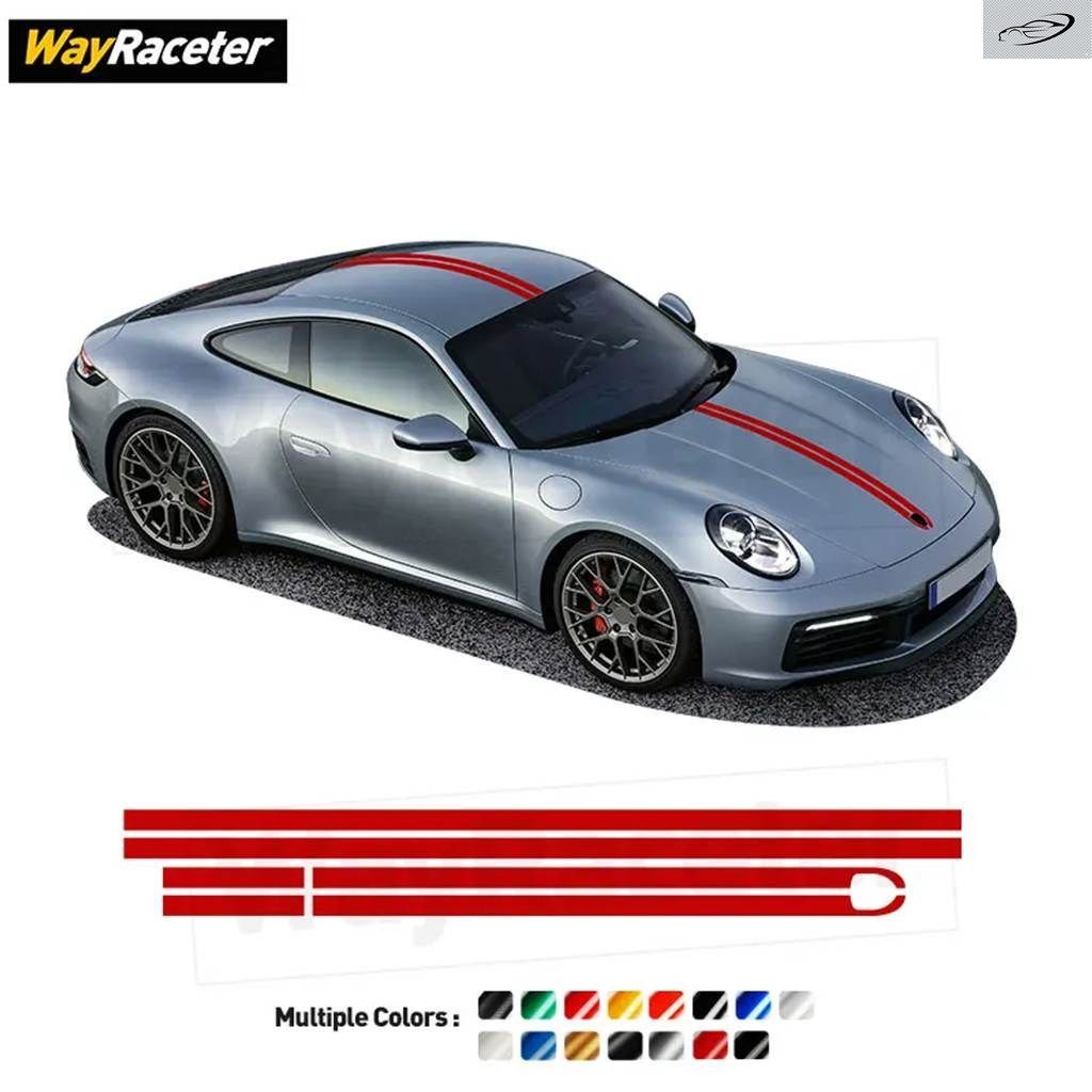 カーボン デカール エンジン カバー フード ルーフ トランク ステッカー ポルシェ タイカン パナメーラ 911 992 991 718 ボクスター ケイマ