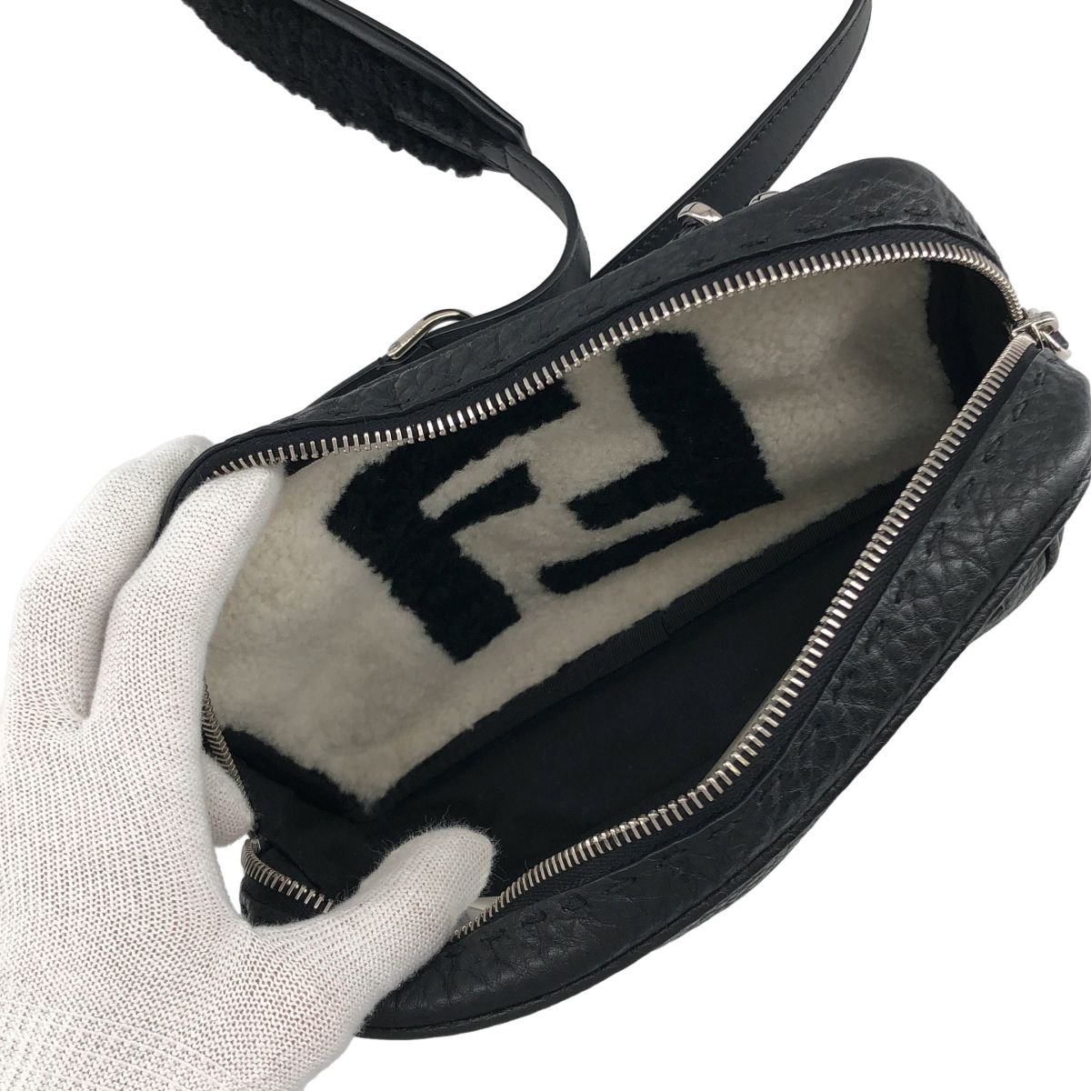 美品】 FENDI / フェンディ | ズッカ ボア ショルダーバッグ