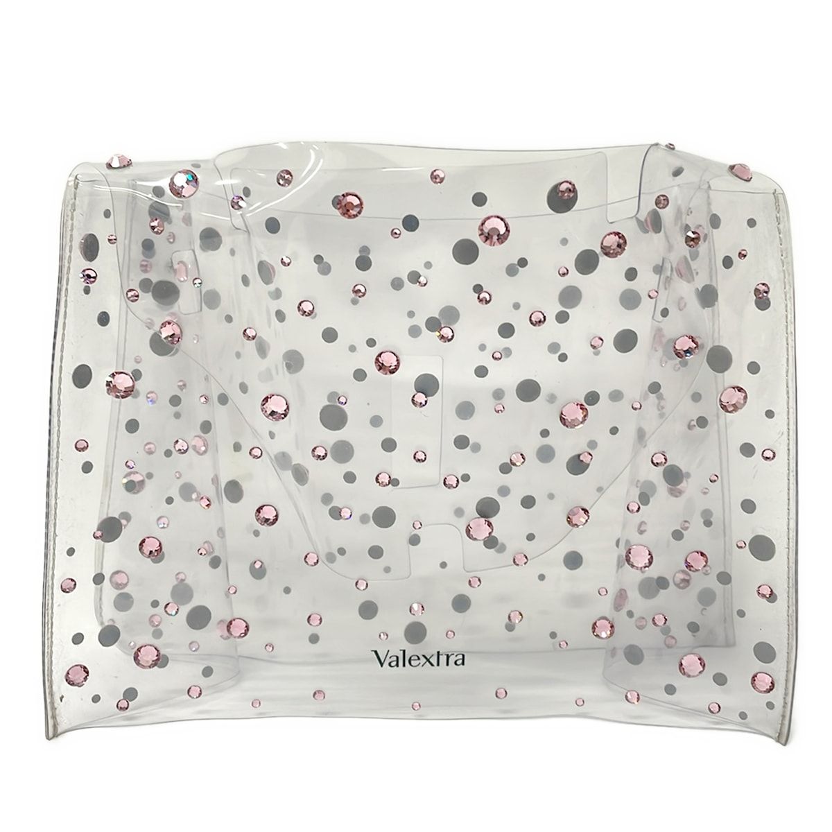 Valextra(ヴァレクストラ) 小物美品 - クリア×ピンク イジィデ用レインカバー/ラインストーン